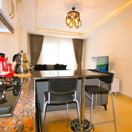 Sun Star 1+1 в стуки 40€ при заселении в квартиру вы оплачиваете депозит в размере 300€ с него высчитывается свет и вода 5€ в сутки и финальная уборка 40€, остаток денег возвращается при выезде * Alanya